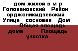 дом жилой в м/р Головановский › Район ­ орджоникидзевский › Улица ­ сосновая › Дом ­ 1 › Общая площадь дома ­ 192 › Площадь участка ­ 880 › Цена ­ 8 500 000 - Пермский край, Пермь г. Недвижимость » Дома, коттеджи, дачи продажа   